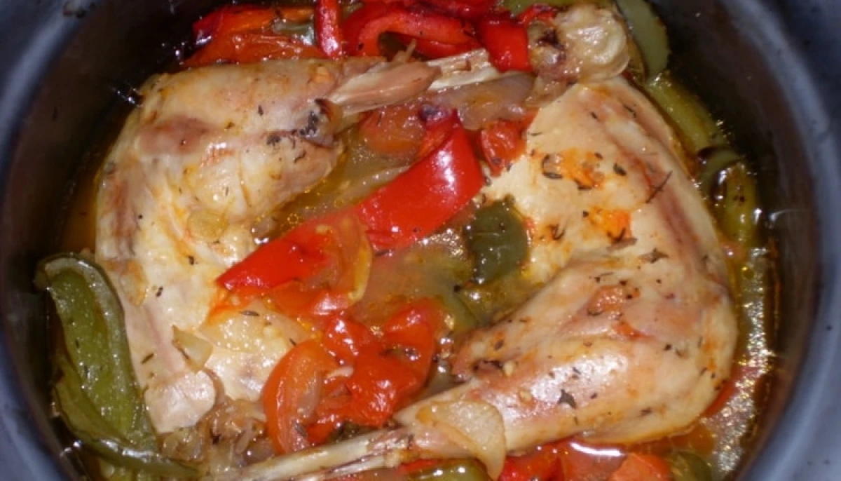 Poulet mariné au four à la provençale