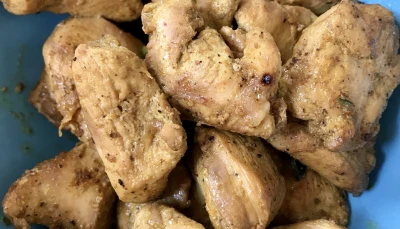 Poulet mariné au soja et au gingembre
