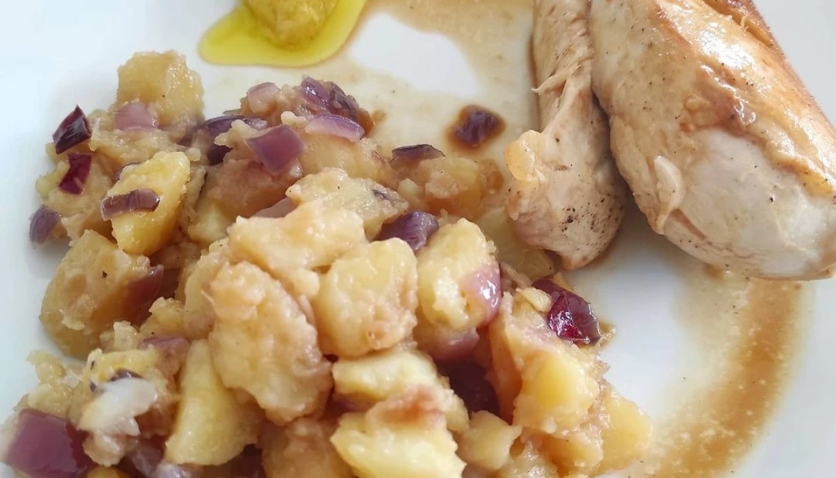 Poulet, Pomme de terre au beurre