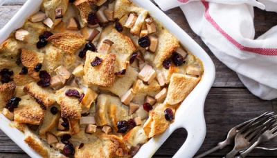 Pudding à la poire & chocolat