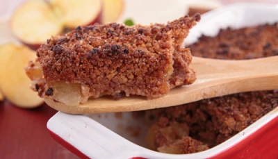 Pudding aux pommes et caramel beurre salé