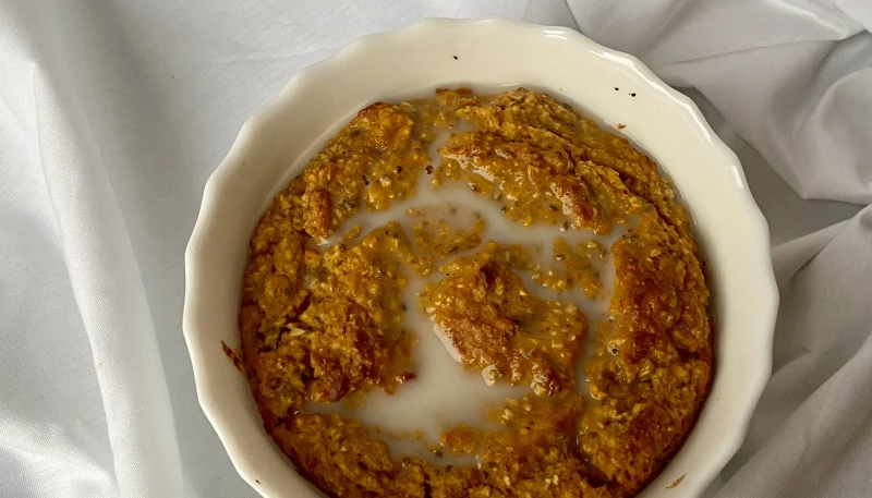Pumpkin baked oats