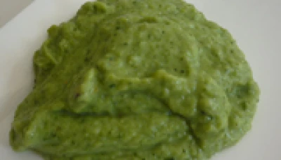 purée brocoli et courgettes
