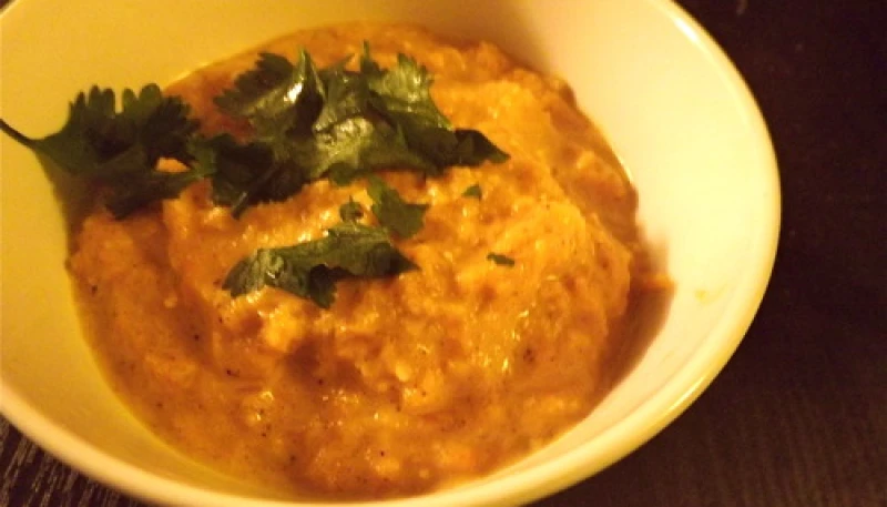 Purée de butternut curry lait de coco