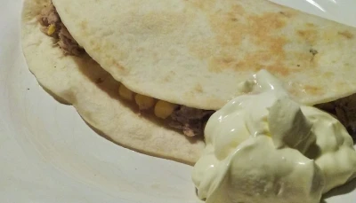 Quesadilla thon et maïs