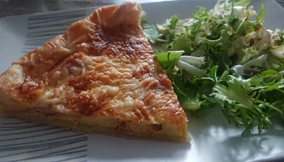 Quiche au bacon et fromage blanc