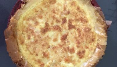 Quiche au poulet et mozzarella en pâte filo