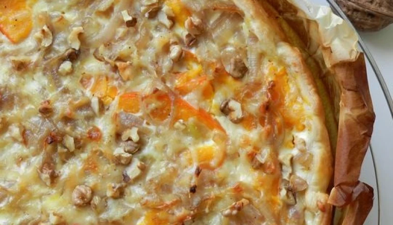 Quiche butternut et noix