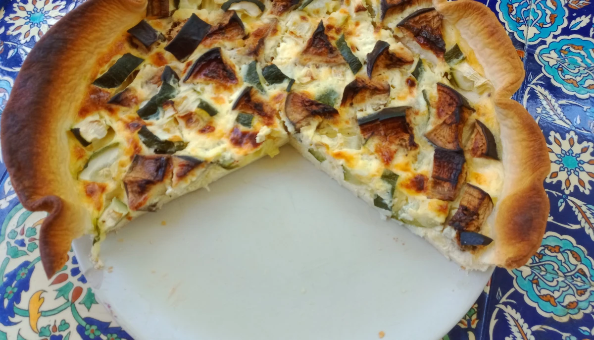 Quiche courgettes aubergines