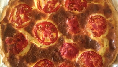 Quiche lardons-tomate