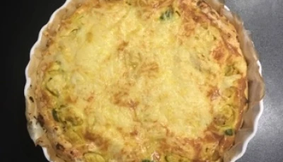 Quiche poulet curry