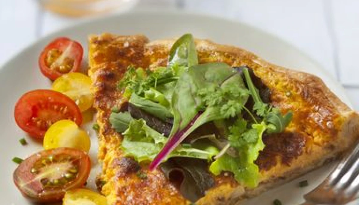 Quiche salée au potiron et lardons