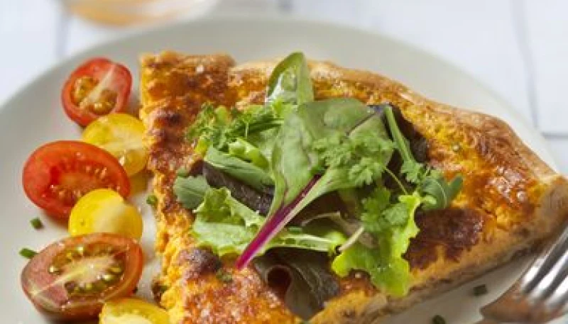Quiche salée au potiron et lardons