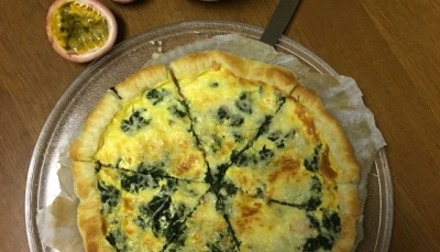 Quiche saumon-épinard
