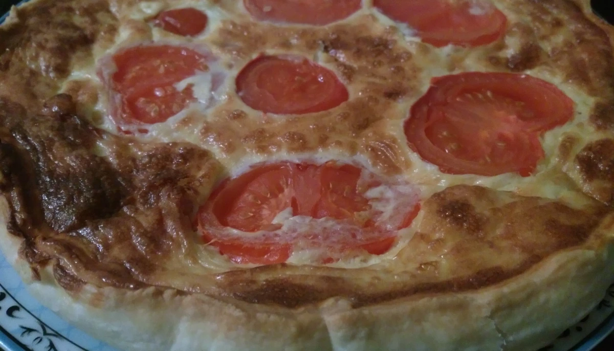 Quiche tomate et lardons (sans lactose)