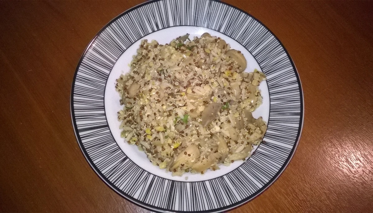 Quinoa aux champignons