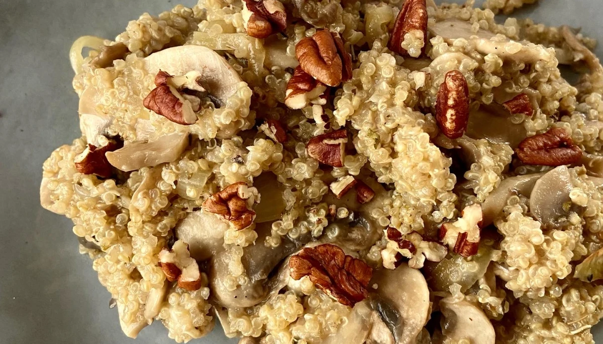 Quinoa crémeux aux champignons