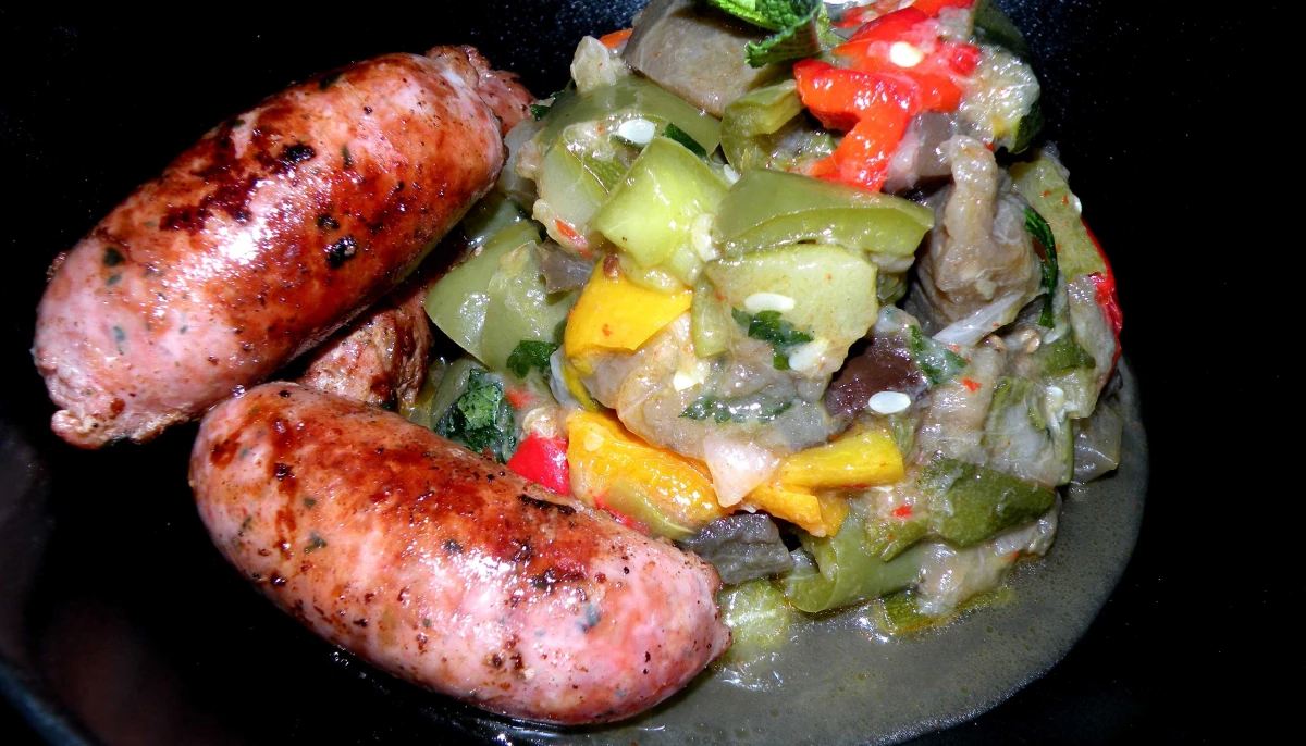 Ratatouille froide à la menthe