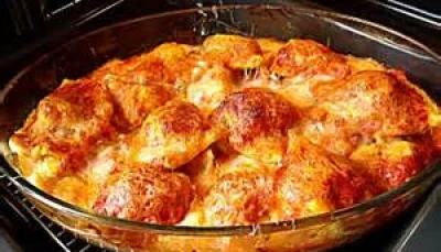 Raviolis frais gratinés au four