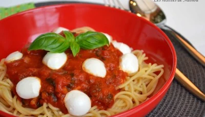 Recette Spaghetti alla caprese