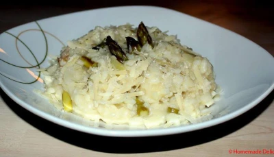 Risotto aux asperges vertes & parmesan