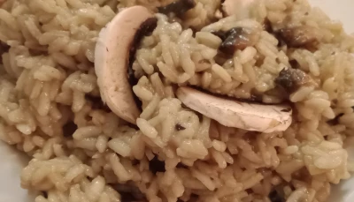 Risotto aux champignons de Paris