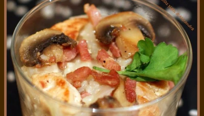Risotto aux lardons et champignons