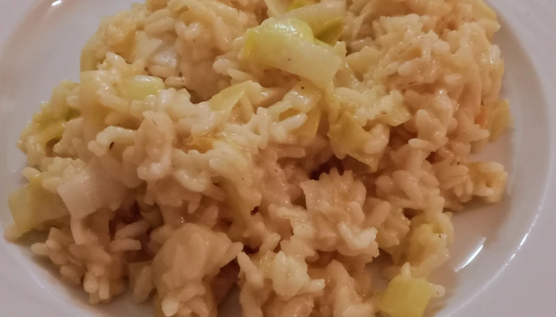 Risotto aux poireaux