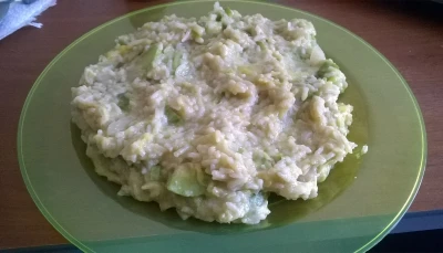 Risotto courgette (vegan)