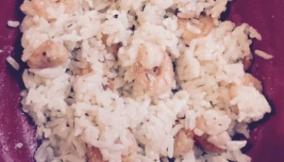 Risotto crevettes et fromage frais light