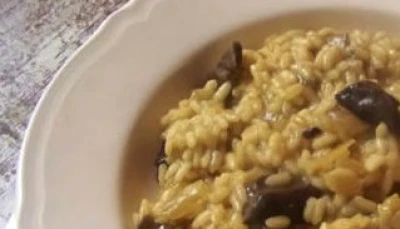 Risotto italien aux champignons