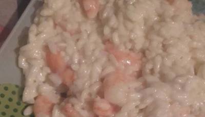 Risotto lait de coco et crevette
