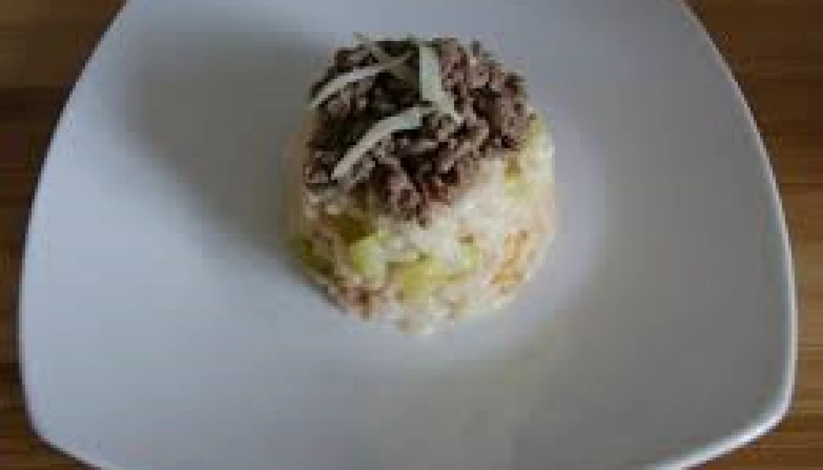 Risotto revisité à la viande haché