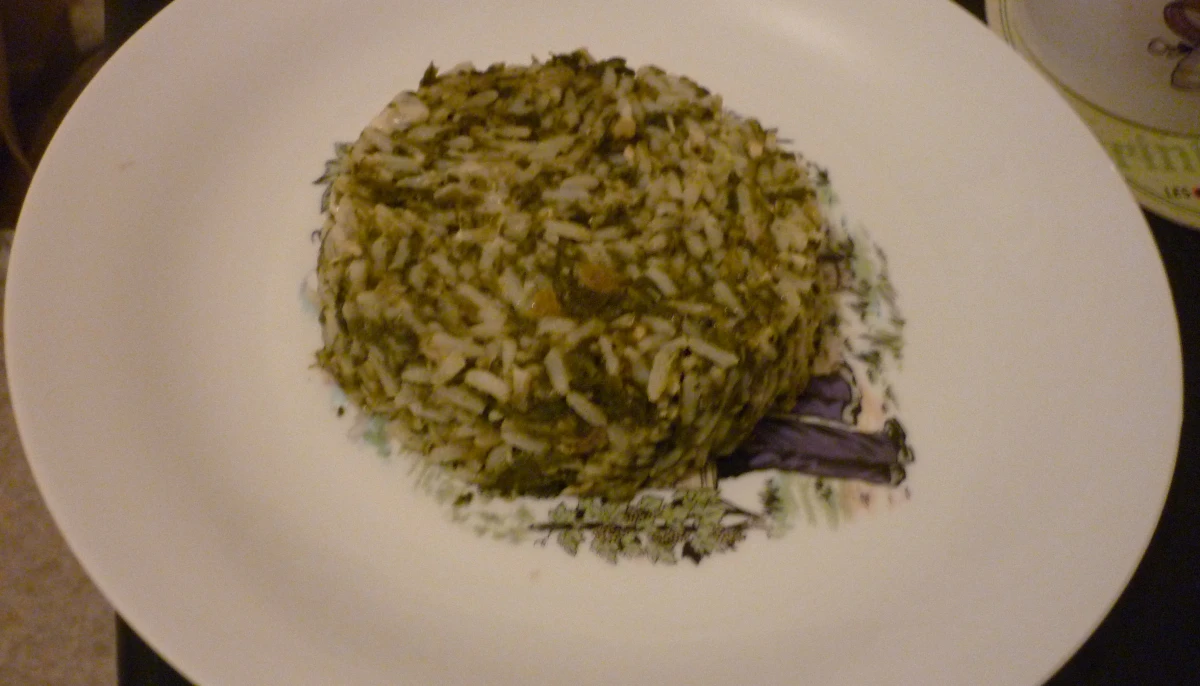 Risotto saumon-épinards