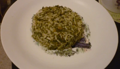 Risotto saumon-épinards