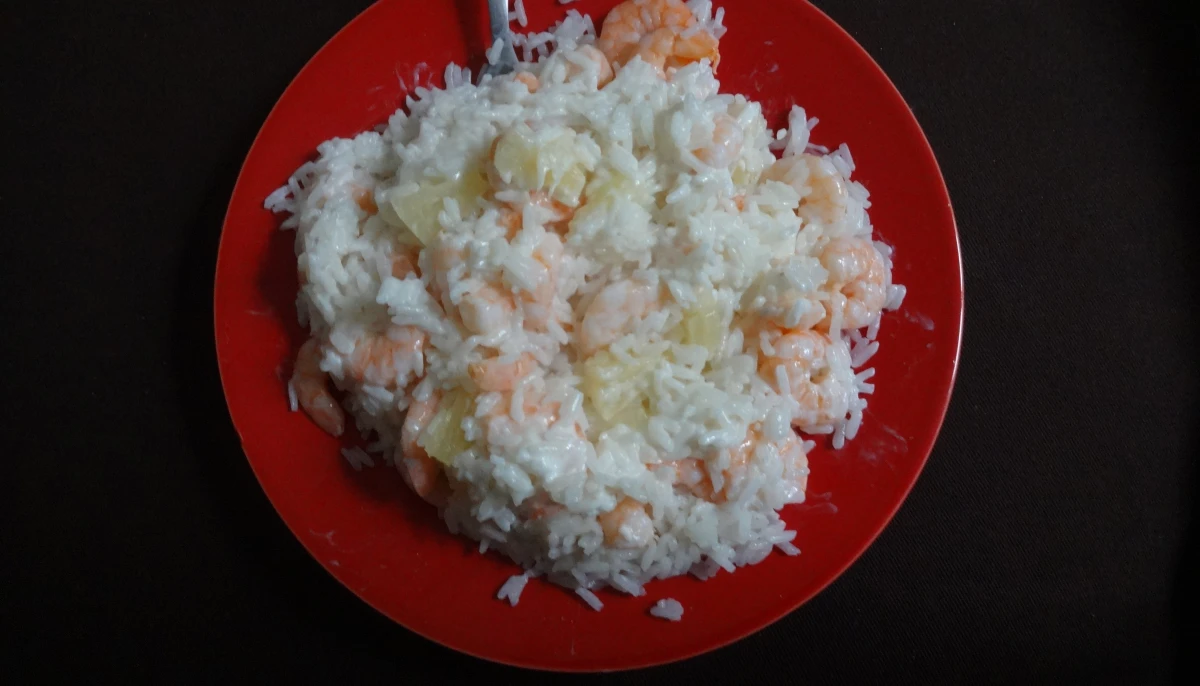 Riz ananas-crevettes