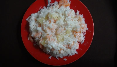 Riz ananas-crevettes