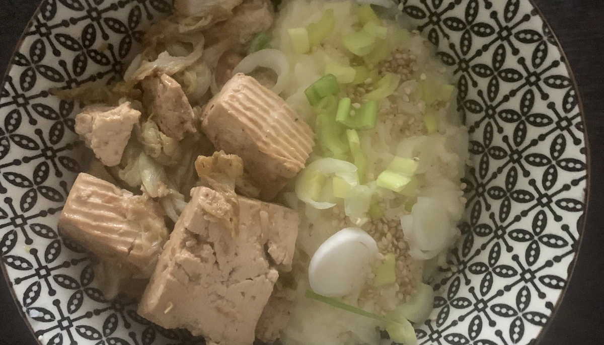 Riz au chou chinois et tofu