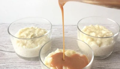 Riz au lait au caramel