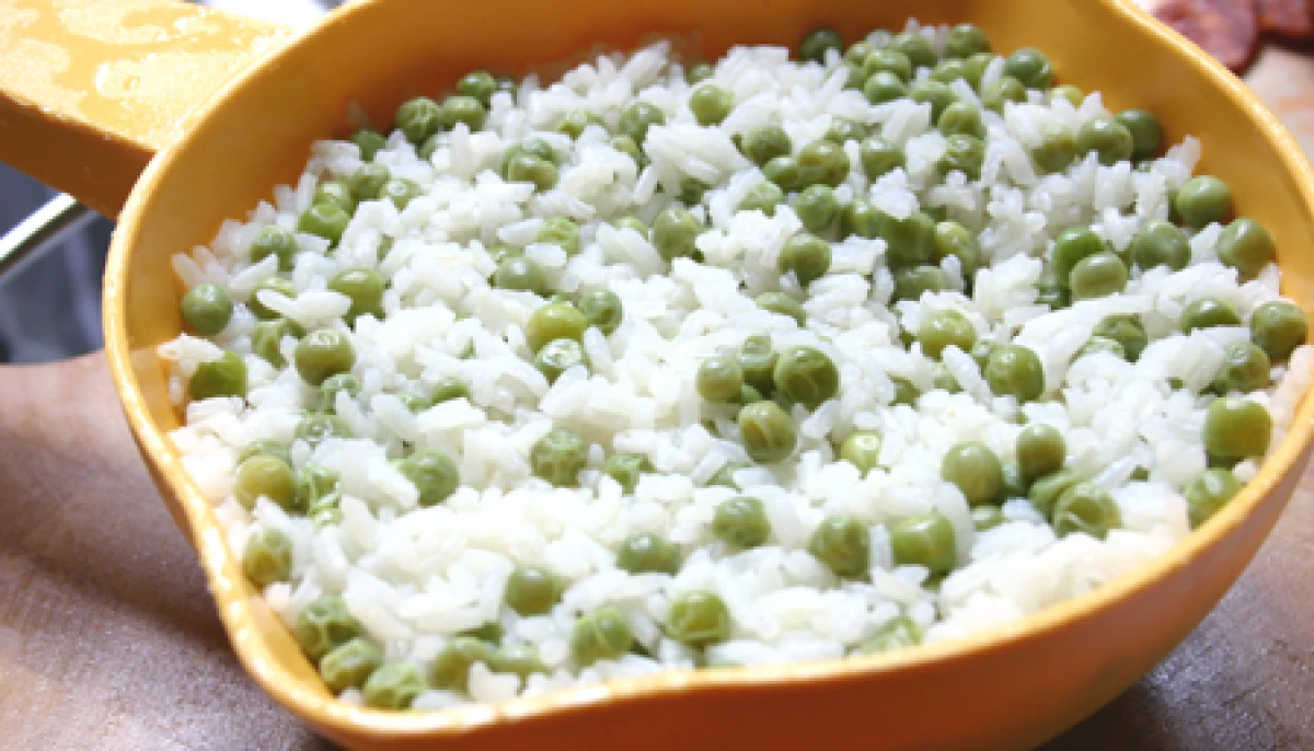Riz aux petits pois