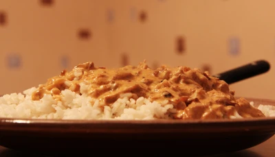 Riz avec sauce oignon thon tomate