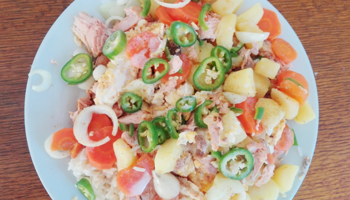 Riz malaisien au saumon