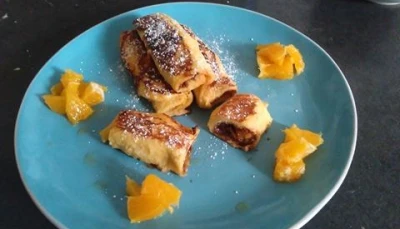 Roulé de brioche perdue à l'orange