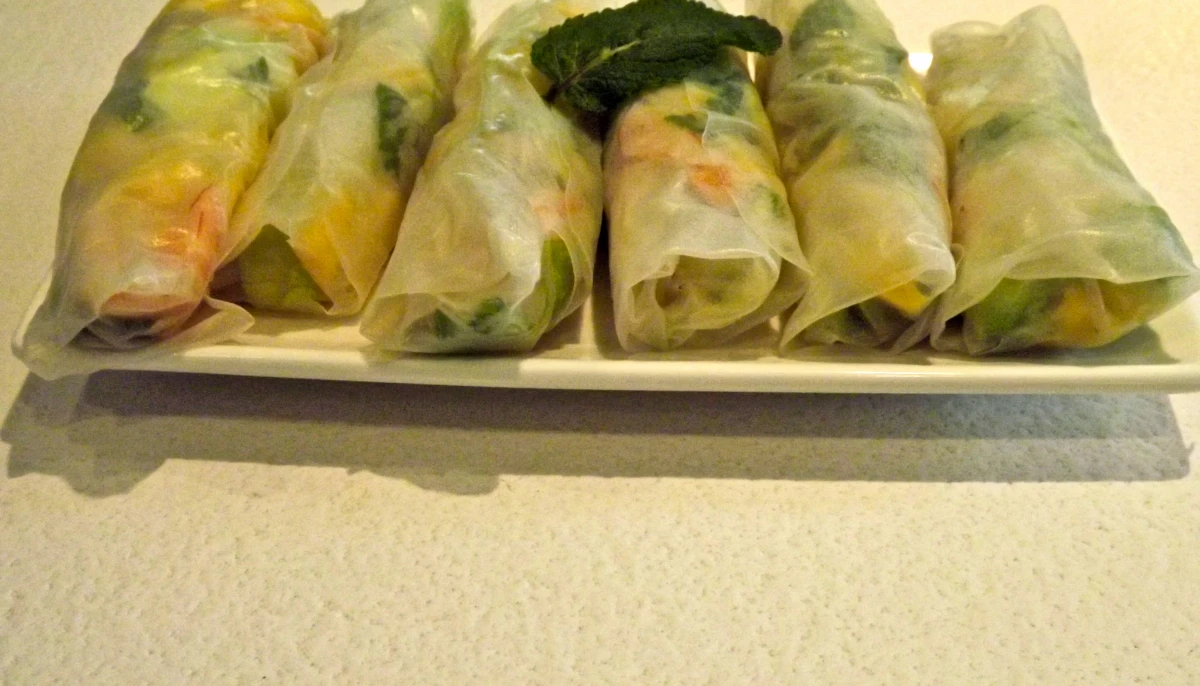 Rouleau de printemps exotique