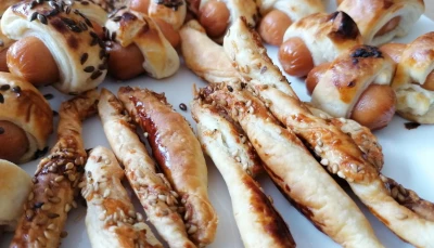 Roulés croquants pour l'apéritif