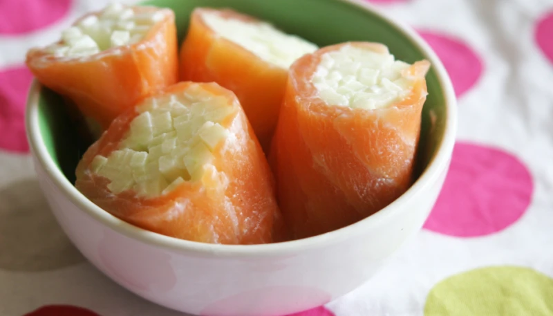 Roulés de saumon à la pomme