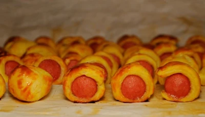 Roulés feuilletés aux Knackis