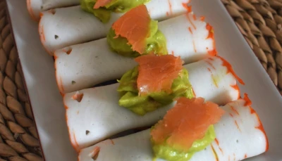 Roulés Surimi Saumon Avocat