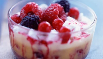 sabayon aux fruits rouges ( recette italienne)