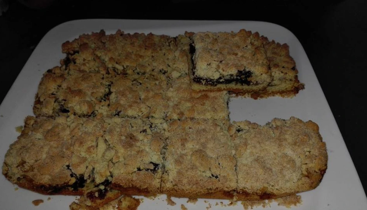 Sablé confiture et crumble